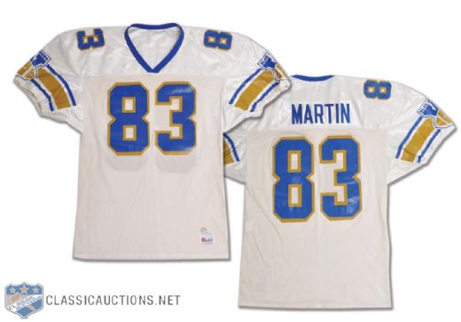 Andrew Martins 1992 Winnipeg Blue Bombers Game-Worn Jersey
