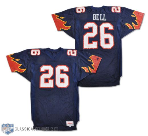 Ken Bells 1991 WLAF Birmingham Fire Inaugural Season Game-Worn Jersey