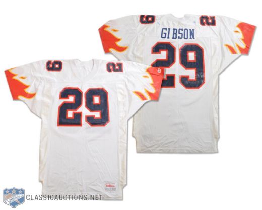 Antonio Gibsons 1992 WLAF Birmingham Fire Game-Worn Jersey
