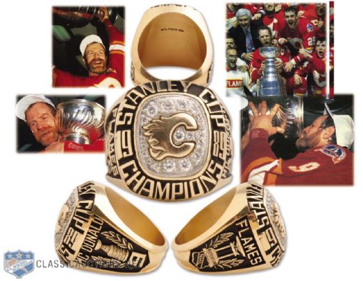Lanny McDonald 1988-89 Calgary Flames Stanley Cup Championship 10K Gold Salesmans Sample Ring
