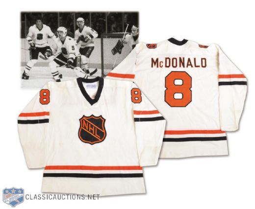 Lanny McDonalds 1979 Challenge Cup NHL All-Stars Game-Worn Jersey
