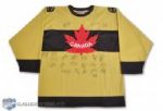 Lanny McDonalds 2004 World Cup Team Canada Team-Signed Winnipeg Falcons Jersey