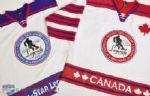 Lanny McDonalds Legends Classic "All-Star Legends" and "Canada" Signed Game-Worn Jerseys