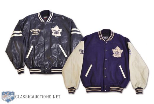 Lanny McDonalds Toronto Maple Leafs Roots Jacket Collection of 2