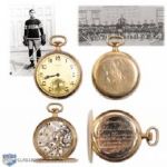 Sylvio Manthas 1924 Montreal Canadiens Stanley Cup Championship 14K Gold Watch