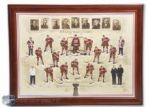 1929-1931 Montreal Canadiens Stanley Cup Champions Hand-Coloured Team Photograph