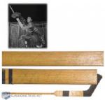 Jacques Plantes 1960-61 Montreal Canadiens Team-Signed Game-Used CCM Stick