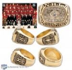 Claude Moutons 1977-78 Montreal Canadiens Stanley Cup Championship 14K Gold and Diamond Ring