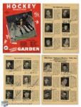 Tommy Bells 1937-38 New York Americans Autographed Program Featuring 5 Deceased HOFers