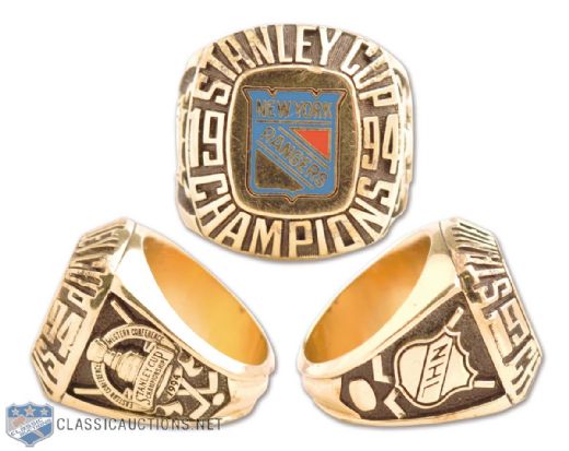1994 New York Rangers Balfour Stanley Cup Gold Ring