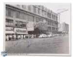 Madison Square Garden Photograph Autographed by 17