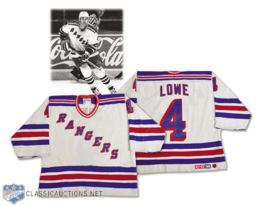 Kevin Lowes 1994-95 New York Rangers Game-Worn Jersey