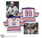 Wayne Gretzkys 1986-87 Edmonton Oilers 500th Goal and Stanley Cup Finals Game-Worn Jersey <br>- Photo-Matched!