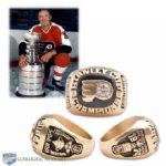 Ed Van Impes 1973-74 Philadelphia Flyers Stanley Cup Championship 14K Gold and Diamond Ring