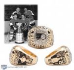 Ed Van Impes 1974-75 Philadelphia Flyers Stanley Cup Championship 14K Gold and Diamond Ring