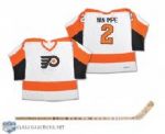 Ed Van Impes Philadelphia Flyers Signed Oldtimers Worn Jersey and Back-to-Back Stanley Cup Champions Team-Signed Stick
