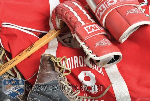 Dennis Polonichs Detroit / Adirondack Red Wings Game-Worn Equipment Collection