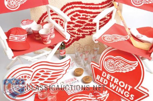 Dennis Polonichs Detroit Red Wings "Man Cave" Memorabilia Collection