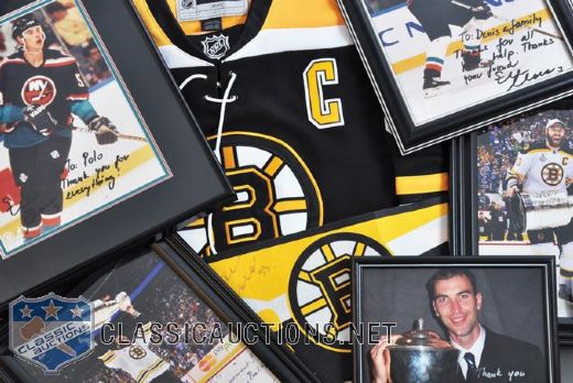 Dennis Polonichs Collection of Zdeno Chara Signed Memorabilia and Game-Used Stick