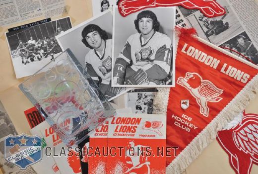 Dennis Polonichs 1973-74 London Lions Memorabilia Collection