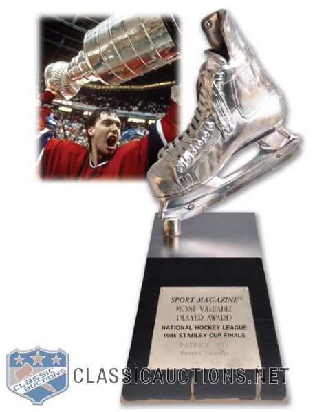 Patrick Roys 1986 Stanley Cup Finals "Sport Magazine" MVP Award (26")
