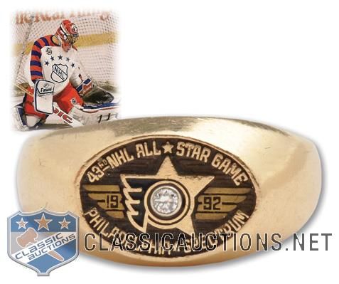 Patrick Roys 1992 NHL All-Star Game 14K Gold and Diamond Ring