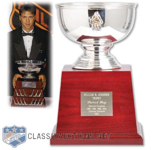 Patrick Roys William M. Jennings Commemorative Replica Trophy (10 1/2")