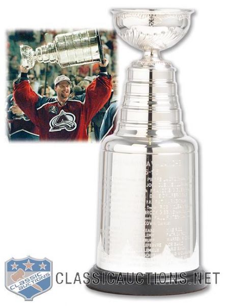Patrick Roys 1995-96 Colorado Avalanche Stanley Cup Championship Replica Trophy (13")