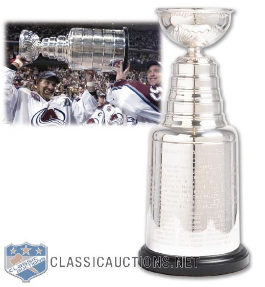 Patrick Roys 2000-01 Colorado Avalanche Stanley Cup Championship Replica Trophy (13")