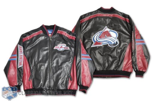 Patrick Roys Colorado Avalanche Leather Team Jacket