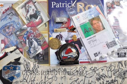 Patrick Roys Colorado Avalanche and 1998 Olympics Memorabilia Collection