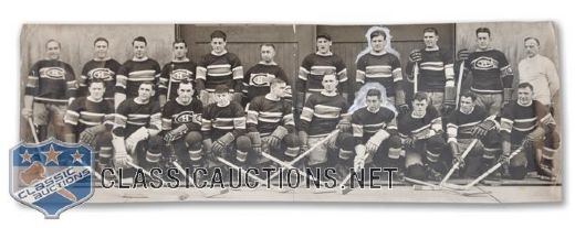 Montreal Canadiens 1930-31 Panoramic Team Photo