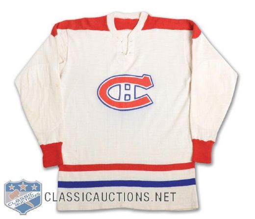 Vintage Early-1950s Montreal Canadiens Pro-Style Wool Jersey