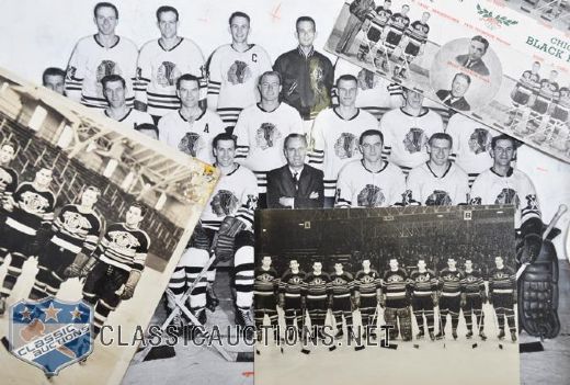 Chicago Black Hawks 1929-87 Team Photo Collection of 38