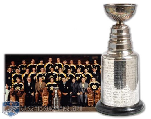 Don Awreys 1969-70 Boston Bruins Stanley Cup Championship Trophy (13")