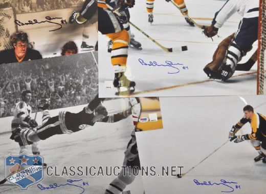 Great North Road Bobby Orr Boston Bruins Autographed 16"x20" Photo Collection of 4 PSA/DNA