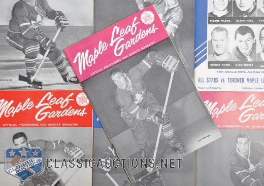 Toronto Maple Leafs 1960s Stanley Cup Playoffs and All-Star Game Program Collection of 17