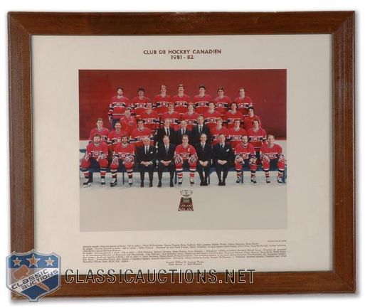 Montreal Canadiens 1981-82 Framed Official Team Photo