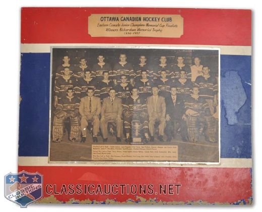 Hull-Ottawa Canadiens 1956-57 and 1960-61 Official Team Photos