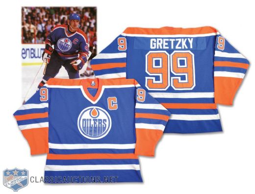 Wayne Gretzky 1987-88 Edmonton Oilers Nike Game Jersey