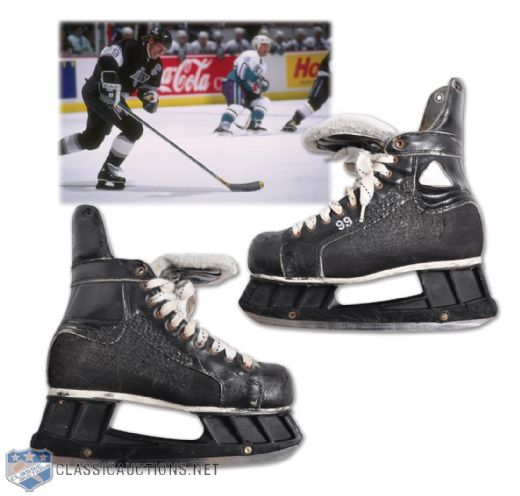 Wayne Gretzkys 1990s Los Angeles Kings Game-Worn Daoust 301 Skate