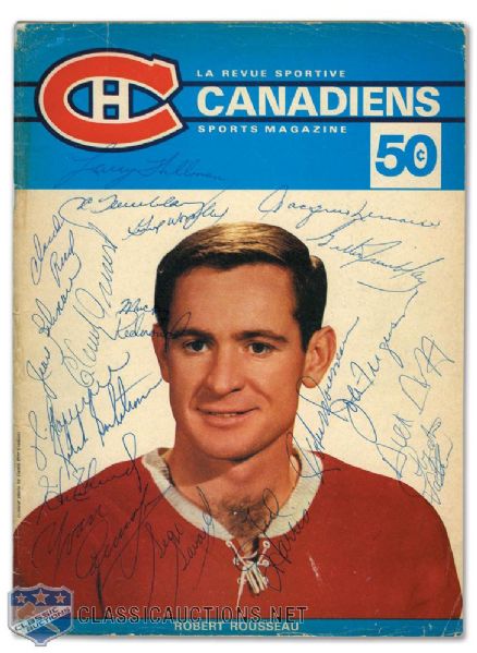 1968 Montreal Team-Autographed Program