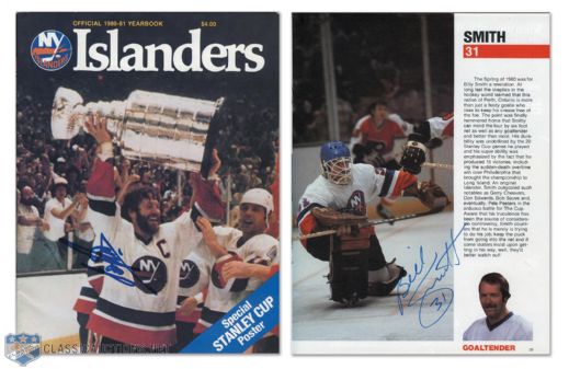 1980-81 NY Islanders Team-Autographed Yearbook