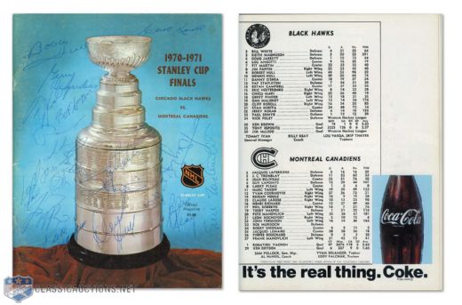 1971 Stanley Cup Final Program - Cup Winning-Game (Autographed)
