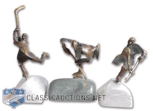 Oleg Dergachovs Hand Made Bronze Hockey Players Sculptures (3)