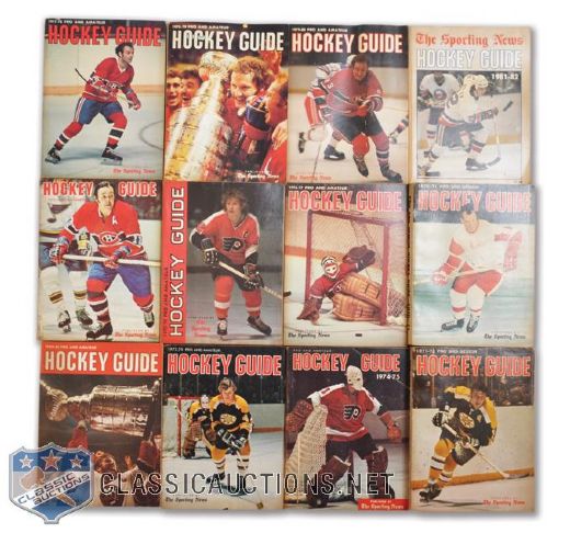 Vintage 1950s-1970s NHL Guides, Registers, Whos Who Collection of 80
