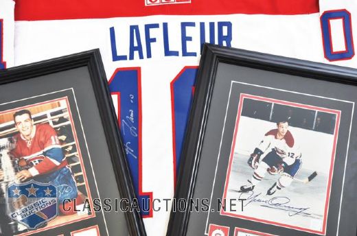 Montreal Canadiens Autograph Collection Featuring Guy Lafleur Signed Jersey