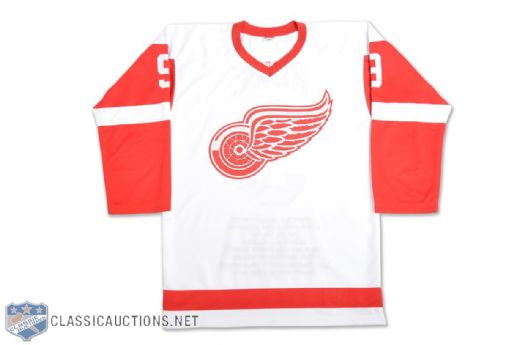 Gordie Howe Detroit Red Wings Signed Career Stats Jersey