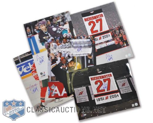 Scott Niedermayer Signed Career Photo Collection of 15 (16"x20") with COAs