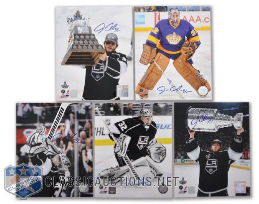 Jonathan Quick Signed LA Kings Photos (11) (8"x10") with COAs